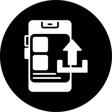 vector illustration of Upload modern icon                