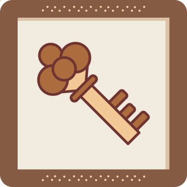 Anahtar. Web simgesi basit illüstrasyon 