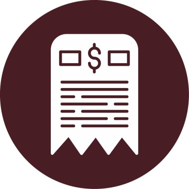 fatura simgesi vektör illüstrasyonu