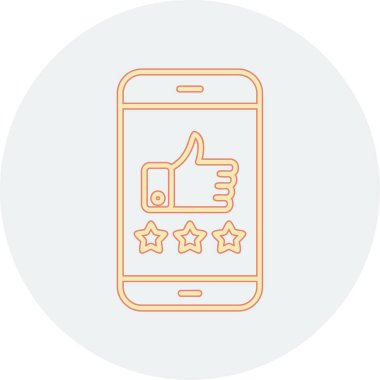 derecelendirme simgesi, vektör illüstrasyonu basit tasarım