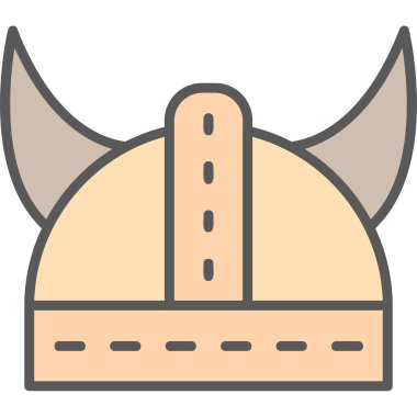 Kask simgesi vektör illüstrasyonu 