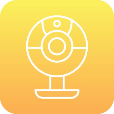 Web kamera simge vektör çizim