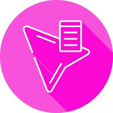 belge dosya simgesi düz biçimli 