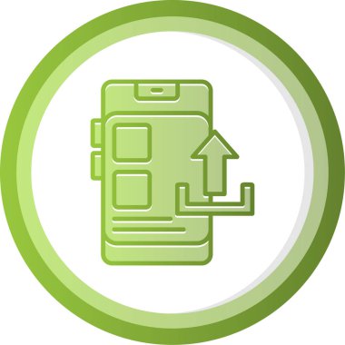 vector illustration of Upload modern icon                