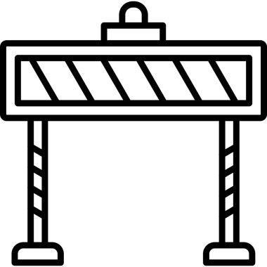 Bariyer ağ simgesi, vektör illüstrasyonu