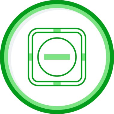 Eksi İşaret Ağı simgesi, vektör illüstrasyonu