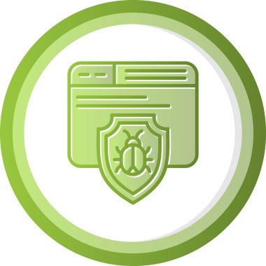 Virüs ikonu vektör illüstrasyonu 