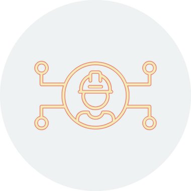 Mühendislik simgesinin vektör çizimi 