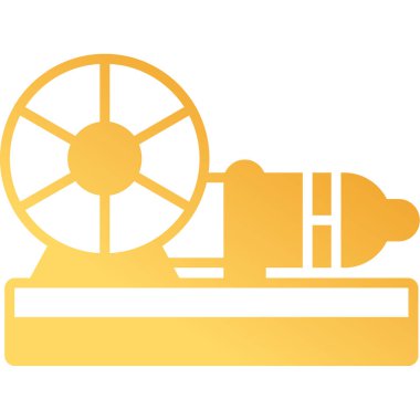 Vektör illüstrasyonu, Motor simgesi biçimi         