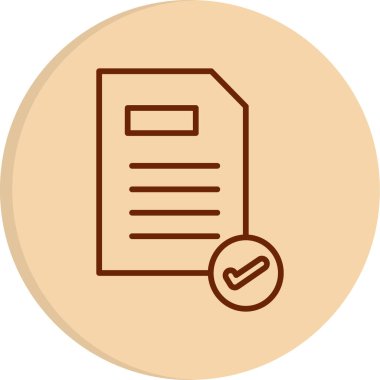 Belge. Web simgesi basit illüstrasyon 