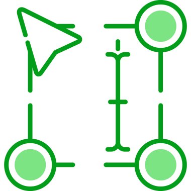 Yatay Yazı Simgesinin vektör çizimi    