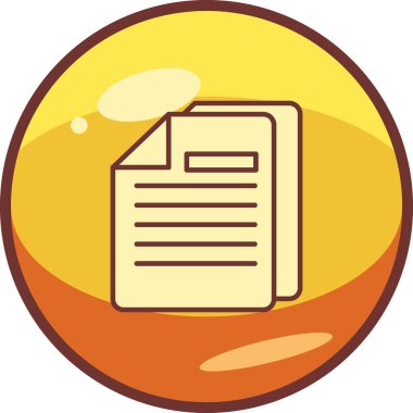 dokümanlar web simgesi vektör illüstrasyonu