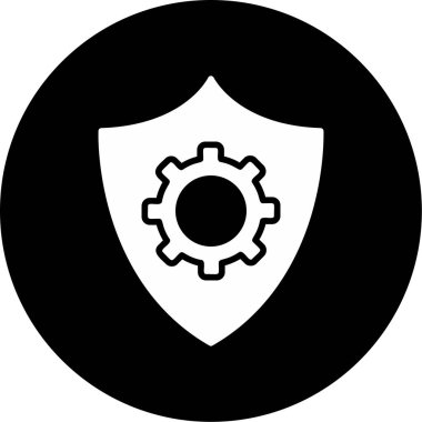 Veri koruma simgesi, vektör çizim                  