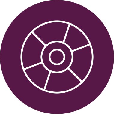 cd disk simgesi, vektör illüstrasyonu basit tasarım