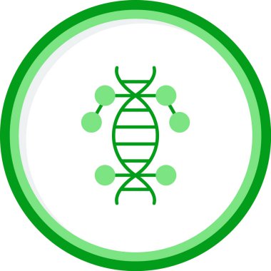 DNA ikonu vektör illüstrasyonu. Genetik        