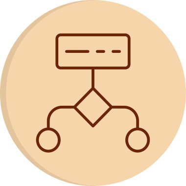 Çalışma akışı modern simgesinin vektör illüstrasyonu          