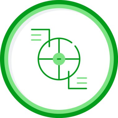 Pasta çizelgesi simgesi, vektör illüstrasyonu 