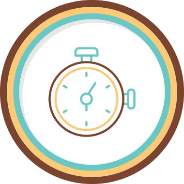 Zamanlayıcı simgesi, vektör illüstrasyonu 