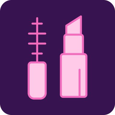 Makyaj Ağı simgesi basit illüstrasyon 