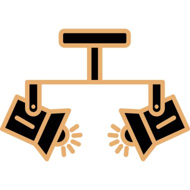 Spotlight simgesi, web basit illüstrasyon