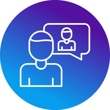 öz farkındalık simgesi, vektör illüstrasyonu basit tasarım