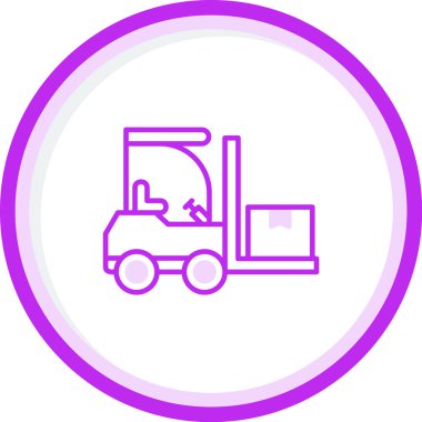 Modern Forklift simgesinin vektör çizimi         