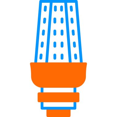 ampul simgesi, vektör illüstrasyonu