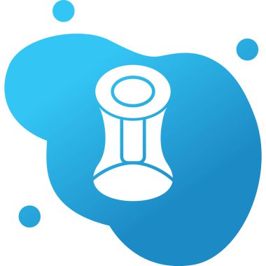 Hiperboid. Web simgesi basit illüstrasyon