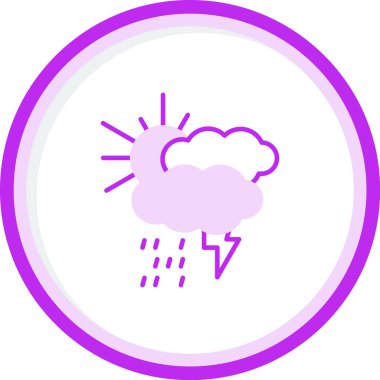 Storm Web simgesi, vektör illüstrasyonu 