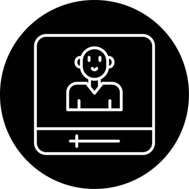 Sosyal medya etki simgesi, vektör illüstrasyonu basit tasarım