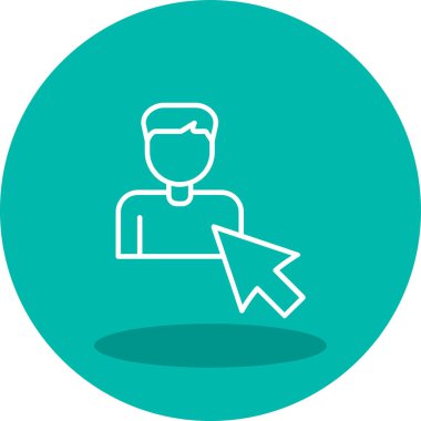 Seçili web simgesi vektör illüstrasyonu