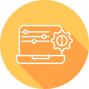 Simgeyi ayarlamanın vektör illüstrasyonu 