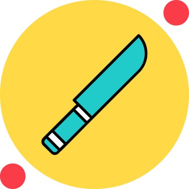 Bıçak. Web simgesi basit illüstrasyon 
