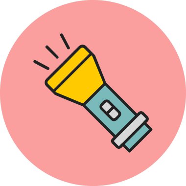 el feneri. Web simgesi basit illüstrasyon