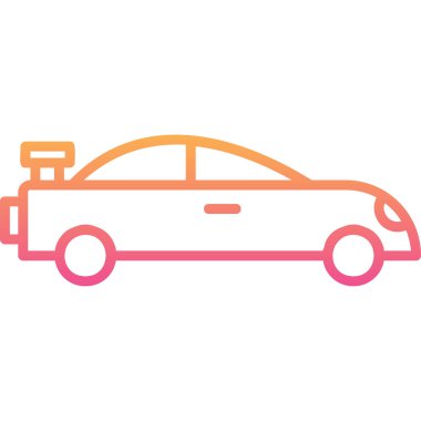 araba simgesi vektör illüstrasyonu 