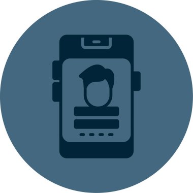 Giriş uygulaması simgesi vektör illüstrasyonu 