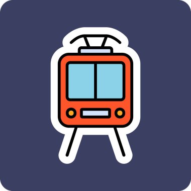 Web simgesi tren, illüstrasyon vektör 