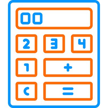 hesap makinesi vektör simgesi modern basit vektör çizimi