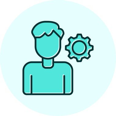 kişisel beceri simgesi, vektör illüstrasyonu basit tasarım