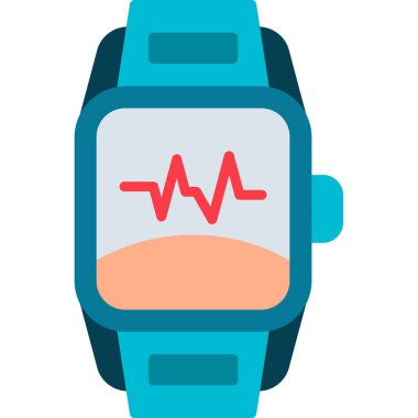 smartwatch simgesi, vektör illüstrasyonu 