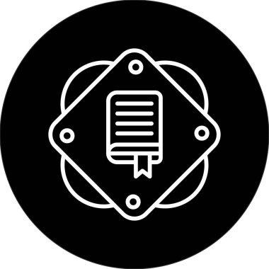 kitap simgesi, vektör illüstrasyonu basit tasarım