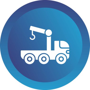 kamyon simgesi, vektör illüstrasyonu basit tasarım