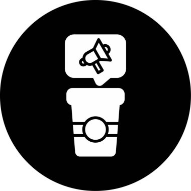 Konuşma özgürlüğü web simgesi vektör illüstrasyonu