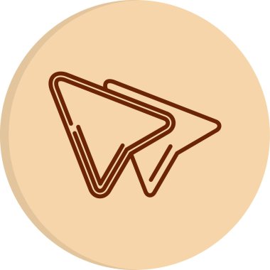 Simgeyi kopyala, basit stil. vektör illüstrasyonu          