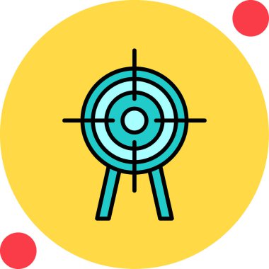 Hedef. Web simgesi basit illüstrasyon 