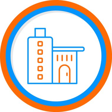 office building. web icon simple illustration