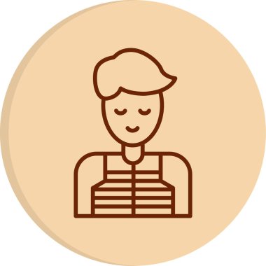 avatar male icon, vector illustration 