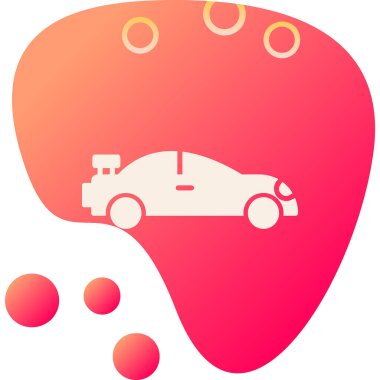 araba simgesi vektör illüstrasyonu 