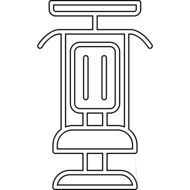 Modern Gym Machine simgesinin vektör çizimi         