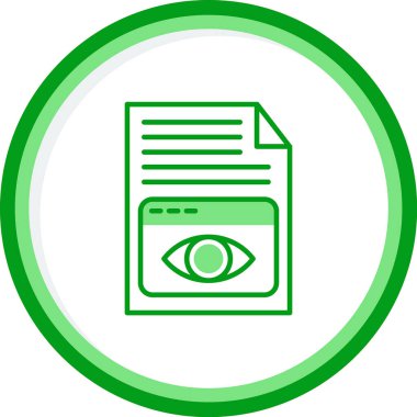 Web simgesini basit illüstrasyonla göster 